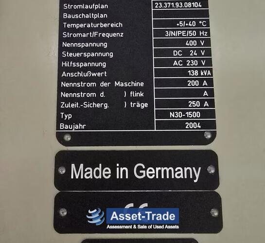 CNC-Drehmaschine zum Drehen von Flanschen und Stiften Niles Simmons N 30 - 1.500 | 2004