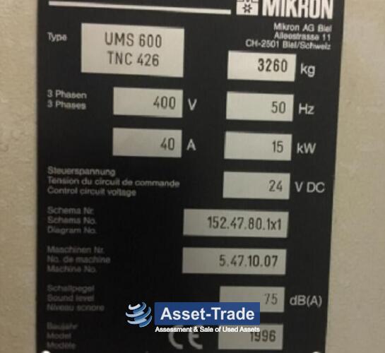 Preiswerte MIKRON UMC 600 BAZ kaufen | Asset-Trade
