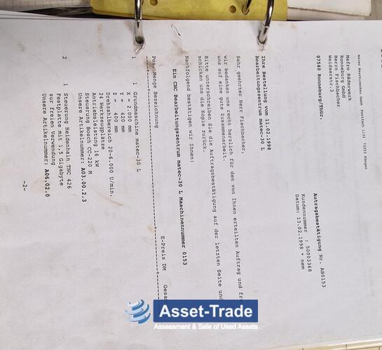 Preiswerte 3-Achs CNC-Bearbeitungszentrum Matec 30L mit Heidenhain Steuerung und Pendelbetrieb kaufen | Asset-Trade