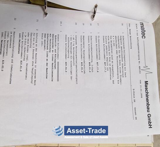 Preiswerte 3-Achs CNC-Bearbeitungszentrum Matec 30L mit Heidenhain Steuerung und Pendelbetrieb kaufen | Asset-Trade