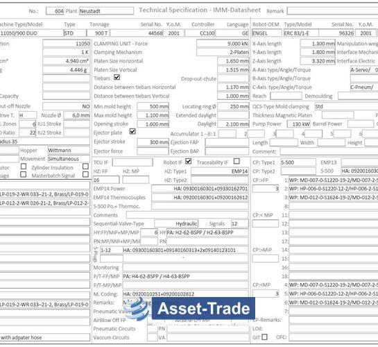 Preiswerte ENGEL ES 11050/900 Duo Spritzgussmaschine günstig kaufen | Asset-Trade