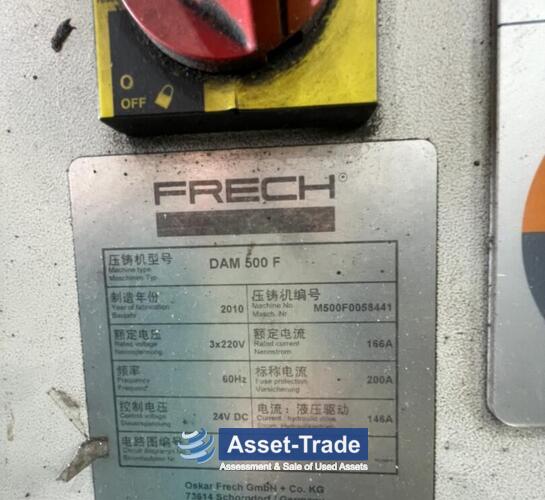 Second hand FRECH DAM500F hot chamber die casting machine