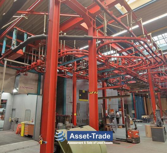 Second hand EISENMANN Powder- & Painting line with modernised Controls for sale from Germany