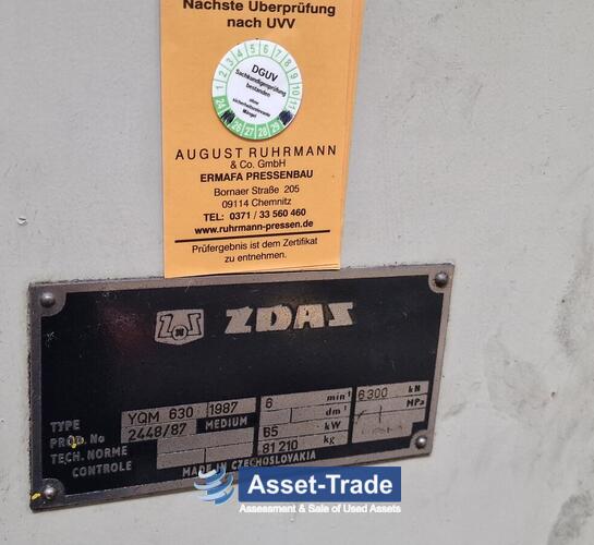 Second Hand Hydraulic Frame Press ZDAZ YQM630 for sale