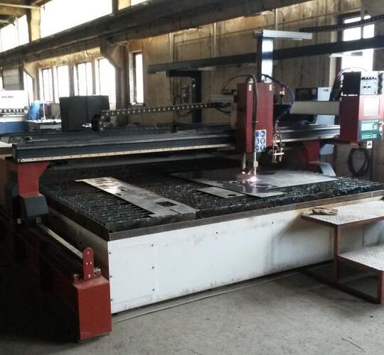 Used HYPERTERM HPR 130 + Oxy-Fuel Cut Harris 4 x 8 m   CNC Plasma Cutting Machin